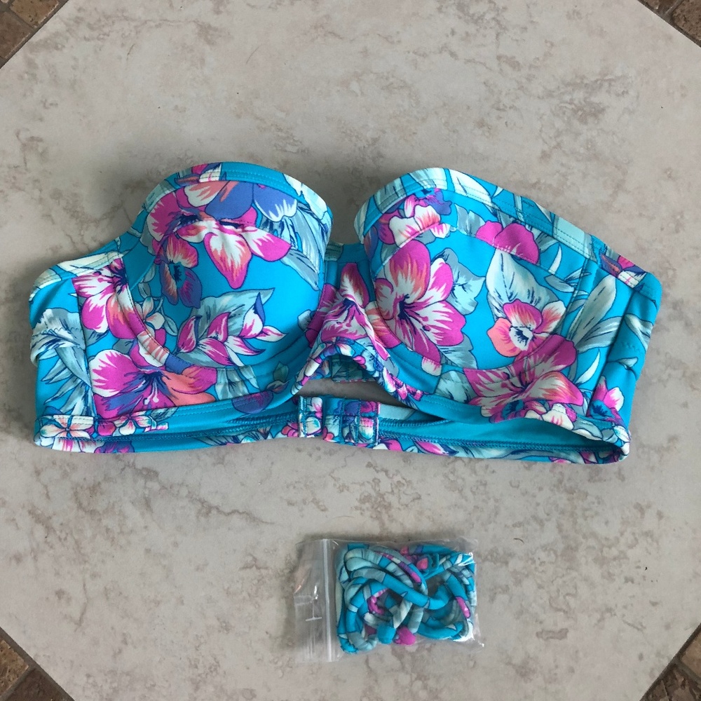 NWOT Aerie American Eagle Bustier Bikini Top 34A